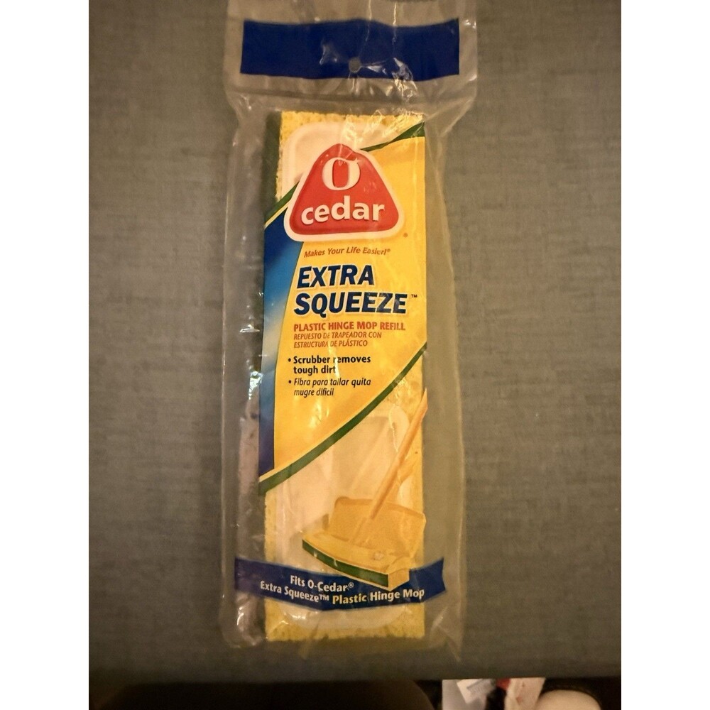 O Cedar Extra Squeeze Plastic Hinge Mop Refill NOS 4009705 Replacement Head